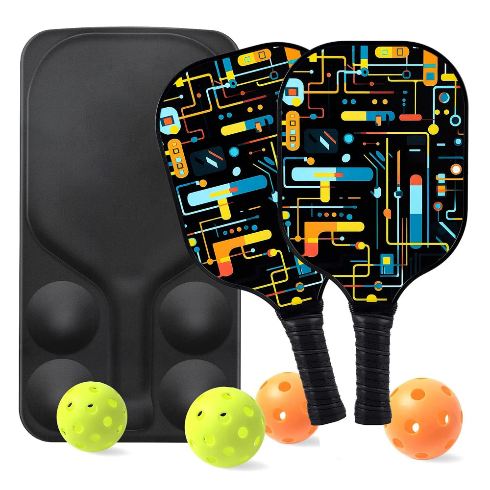 Carbon Fiber Pickleball Paddle Set – 2 Paddles & Carrying Bag
