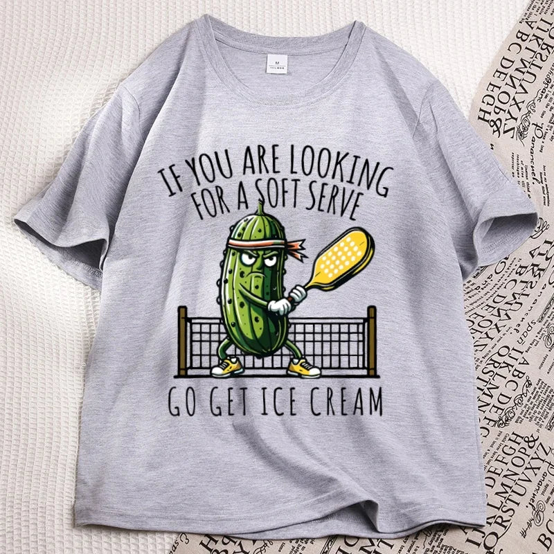 Funny Pickleball T-Shirt – Soft Serve Graphic Tee