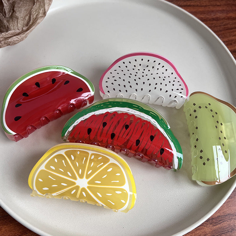 Summer Fruit Hair Claw Clip