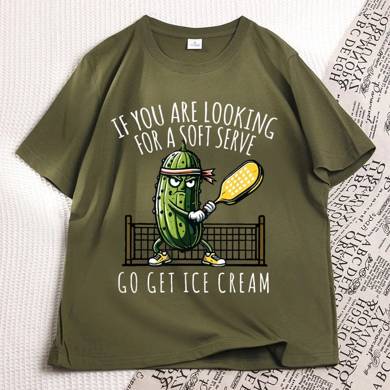 Funny Pickleball T-Shirt – Soft Serve Graphic Tee