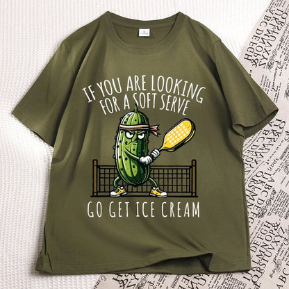 Funny Pickleball T-Shirt – Soft Serve Graphic Tee