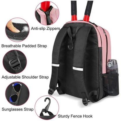 Reversible Pickleball Backpack – Large Capacity Gear Bag