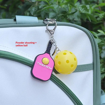Pickleball Metal Keychain
