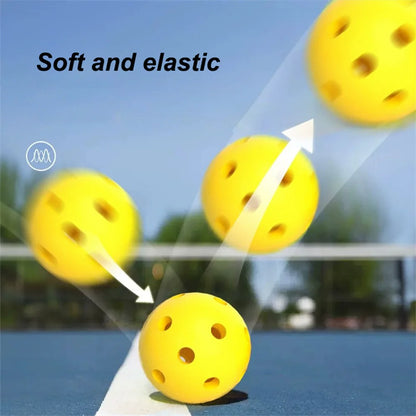 Indoor Pickleball Balls – 40-Hole 74mm Training Set