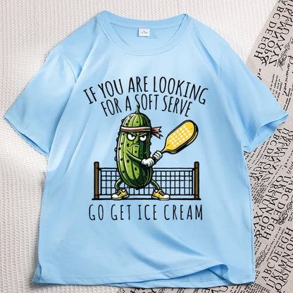 Funny Pickleball T-Shirt – Soft Serve Graphic Tee
