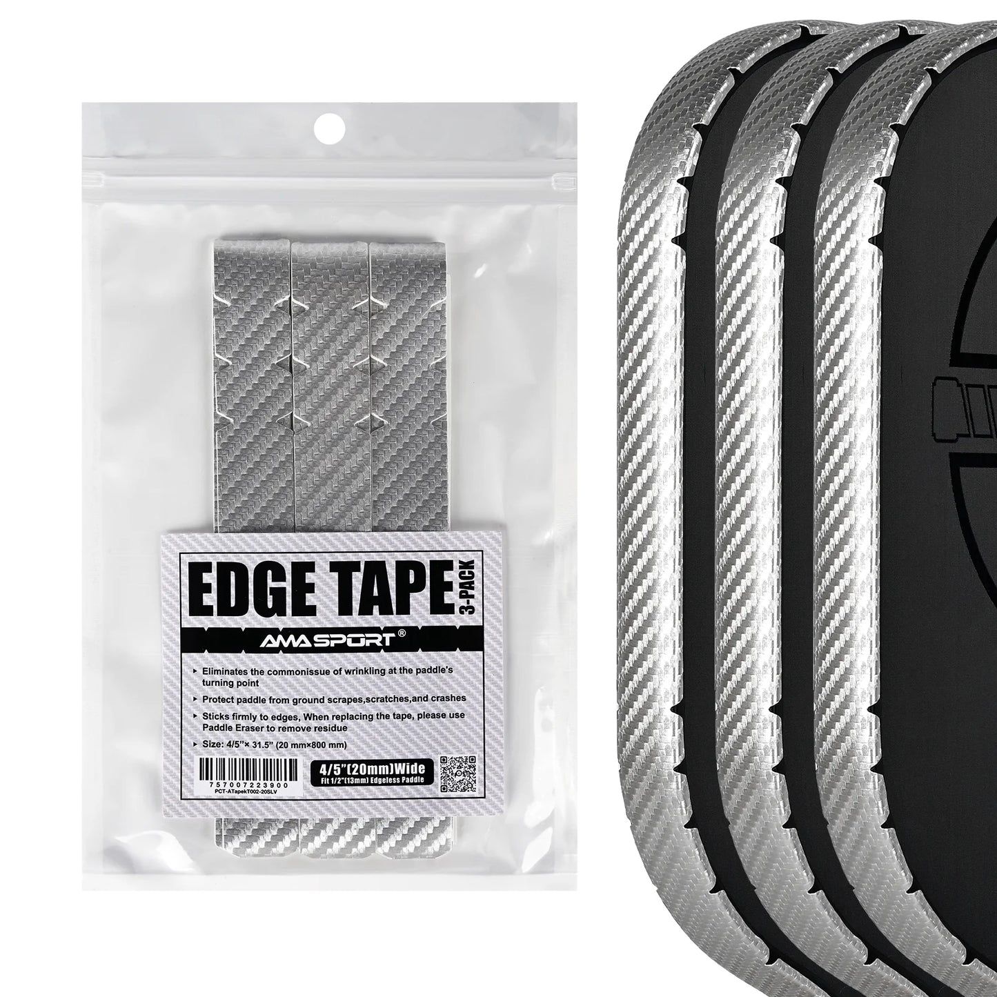 3K Carbon Fiber Pickleball Paddle Edge Guard Tape