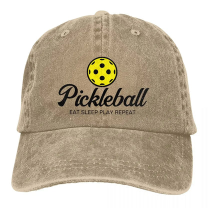 Pickleball Lover Hat – Adjustable Distressed Baseball Cap