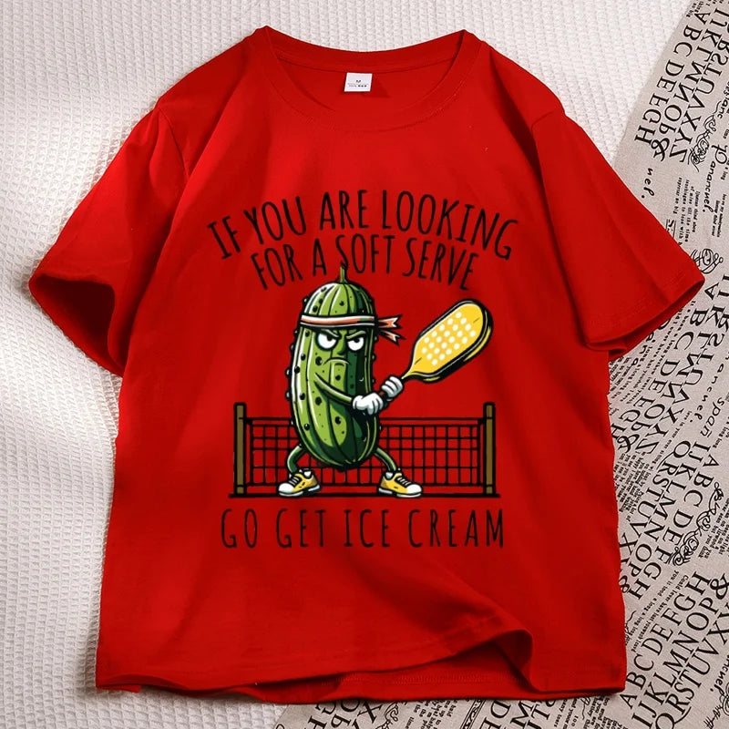 Funny Pickleball T-Shirt – Soft Serve Graphic Tee