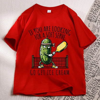 Funny Pickleball T-Shirt – Soft Serve Graphic Tee