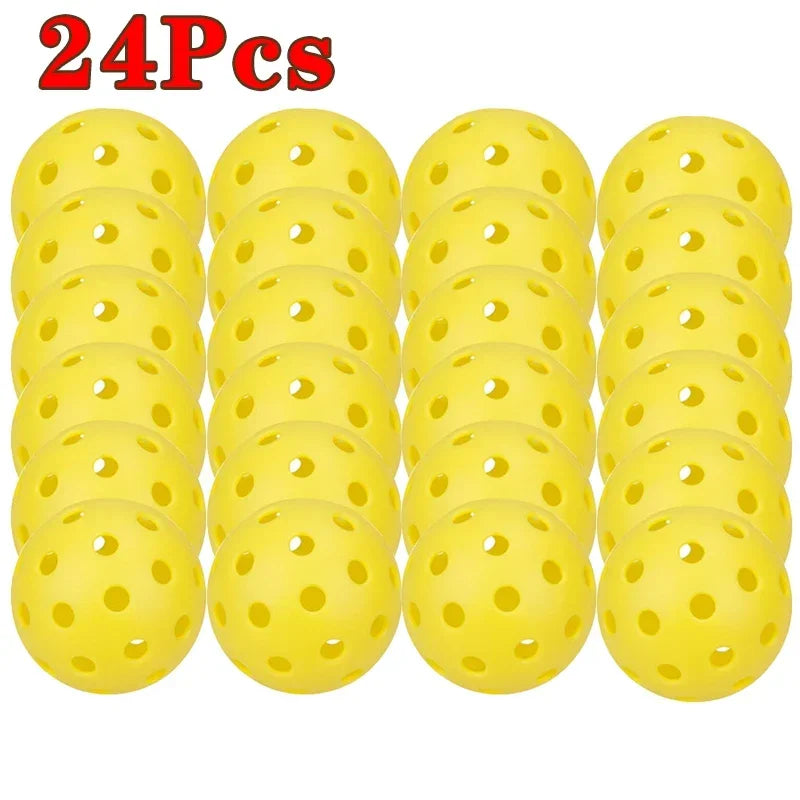 Outdoor Pickleball Balls – 40-Hole Durable Practice Set