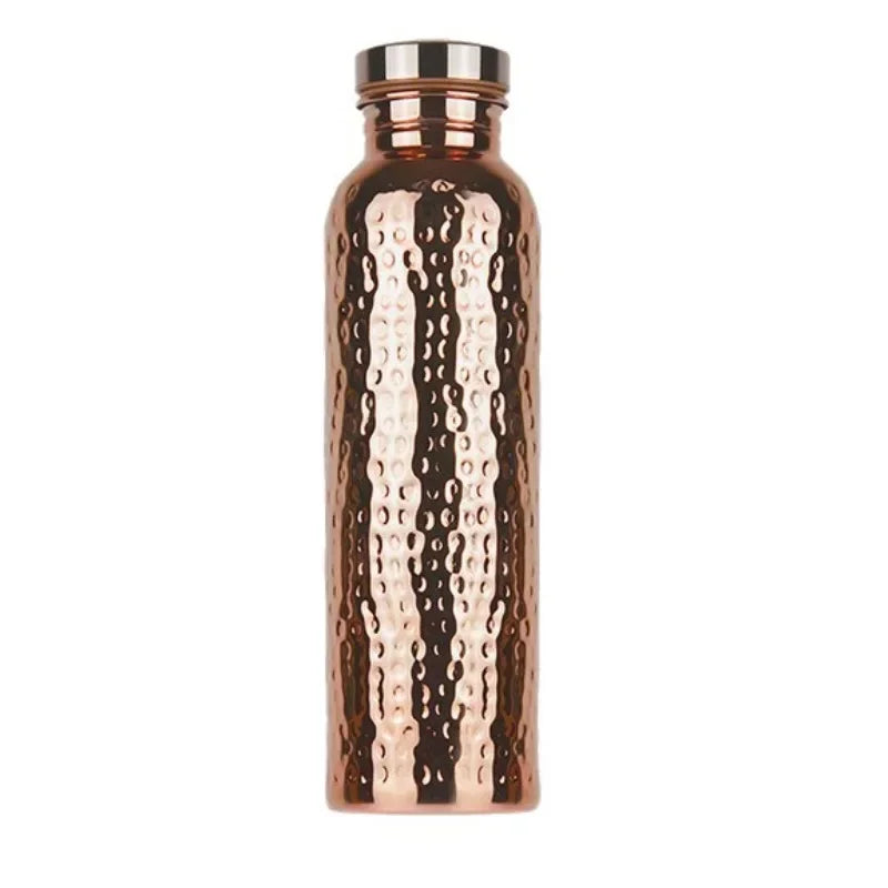 Patterned Copper Water Drinking Bottle