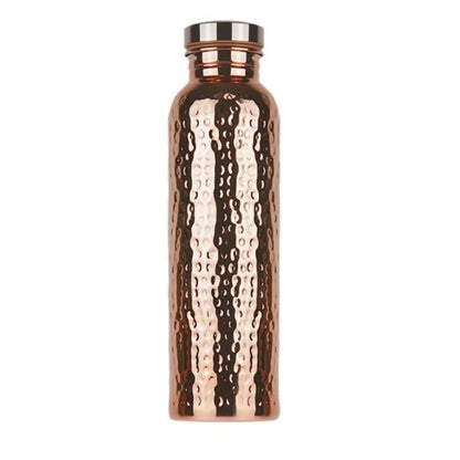 Patterned Copper Water Drinking Bottle