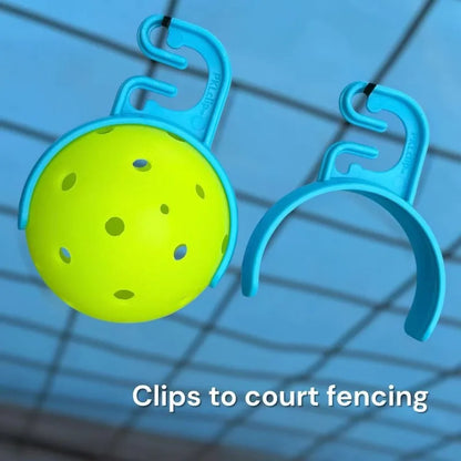 Pickleball & Tennis Fence Ball Holder – Court Clamp