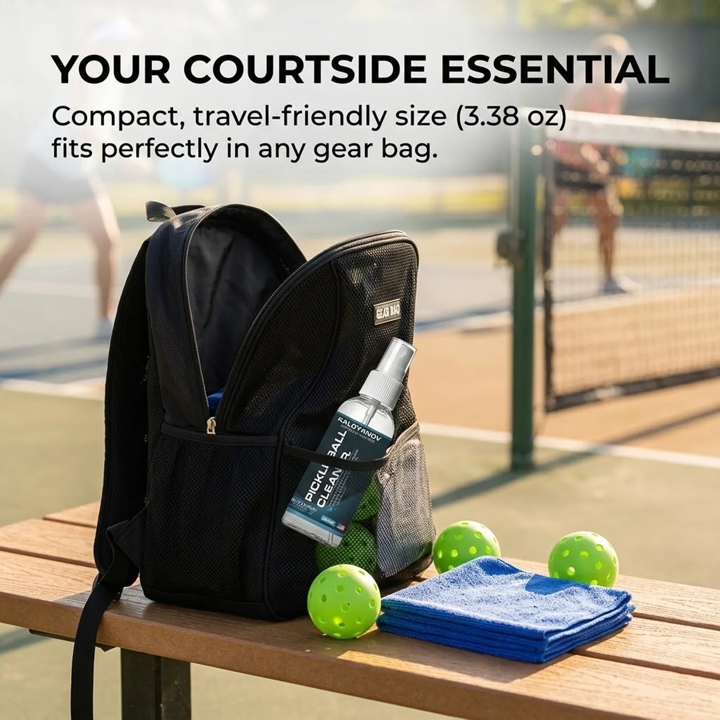 Pickleball Paddle Cleaner Spray & Microfiber Cloth Set