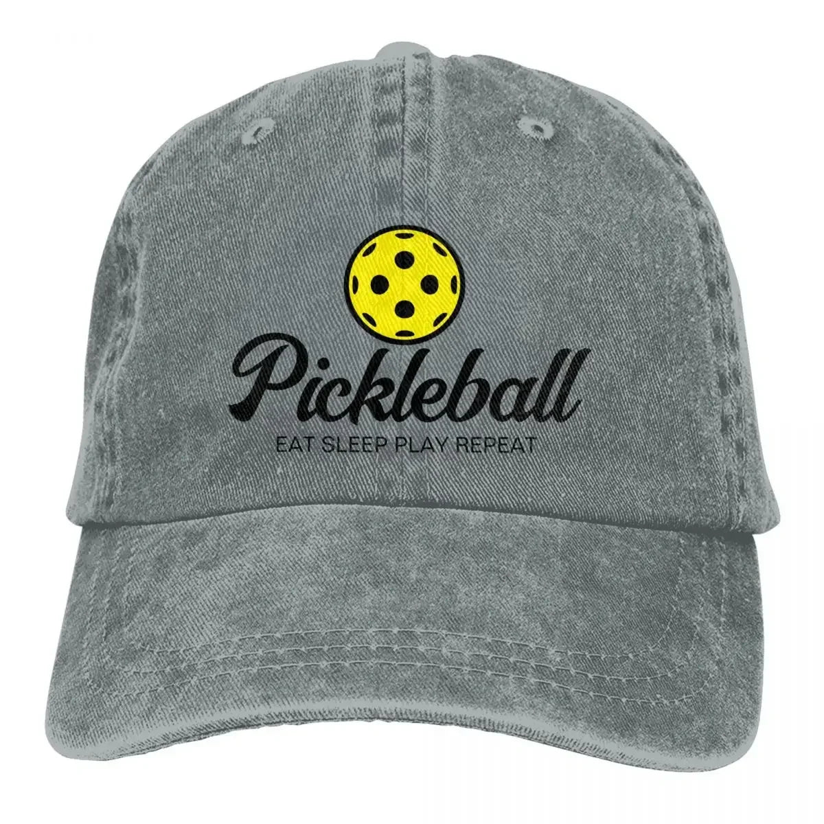 Pickleball Lover Hat – Adjustable Distressed Baseball Cap