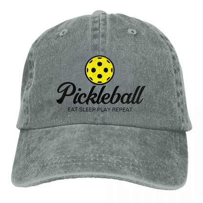 Pickleball Lover Hat – Adjustable Distressed Baseball Cap