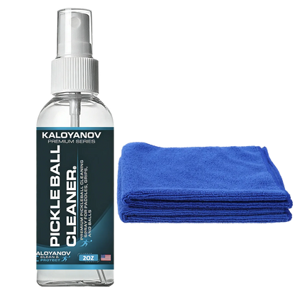 Pickleball Paddle Cleaner Spray & Microfiber Cloth Set