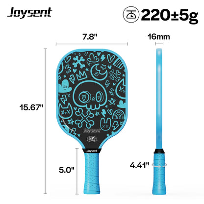 T300 Carbon Fiber Pickleball Paddle – 14mm Honeycomb Core