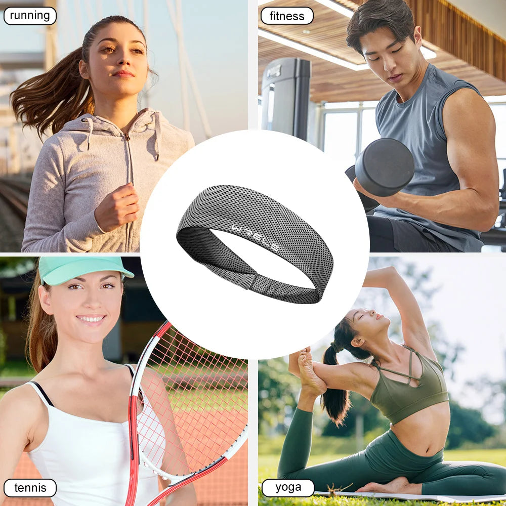 Quick-Dry Sports Sweatband – Non-Slip Headband