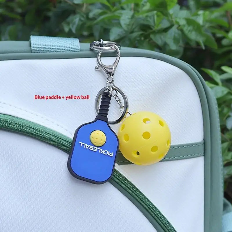 Pickleball Metal Keychain