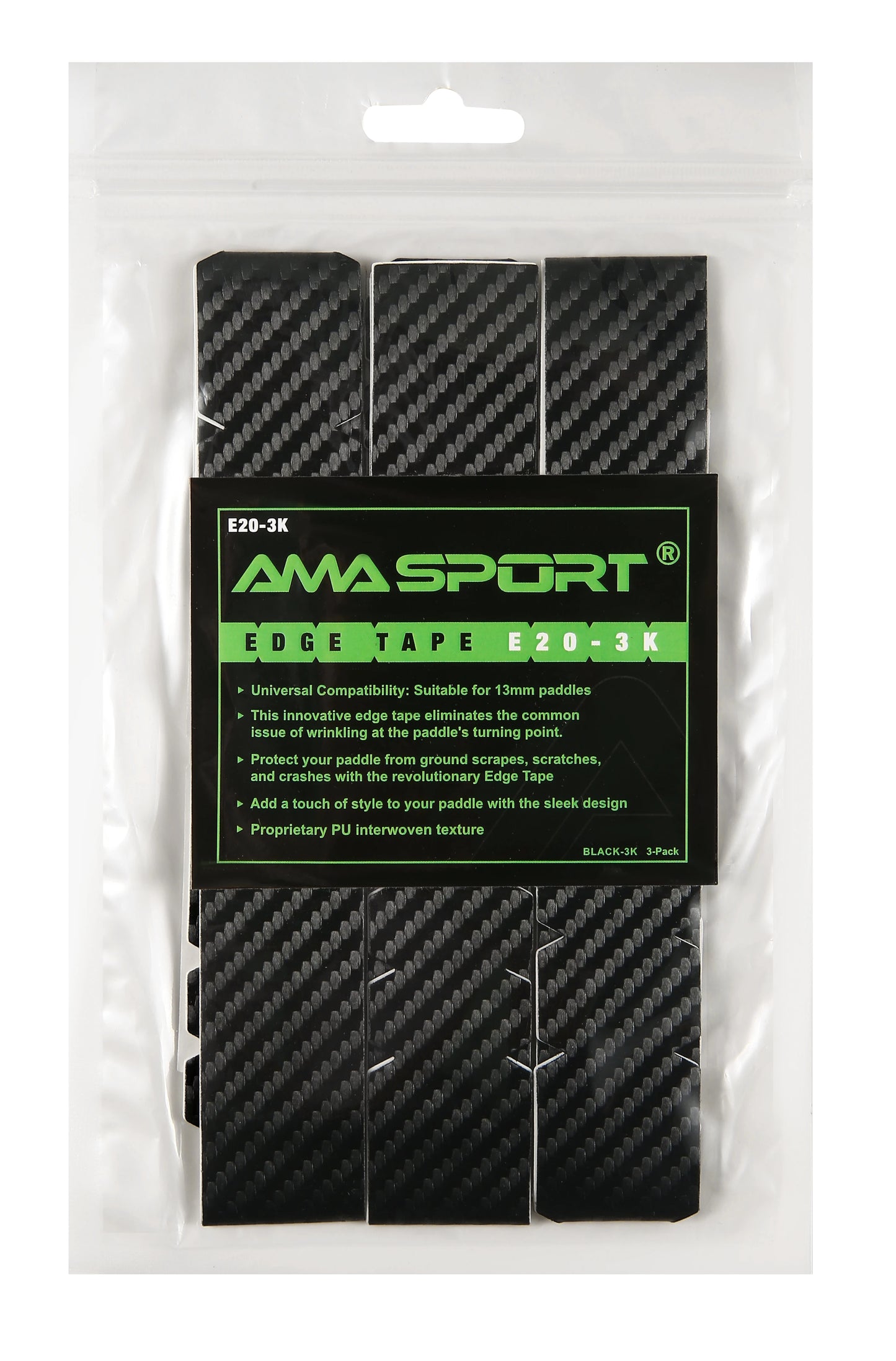 3K Carbon Fiber Pickleball Paddle Edge Guard Tape