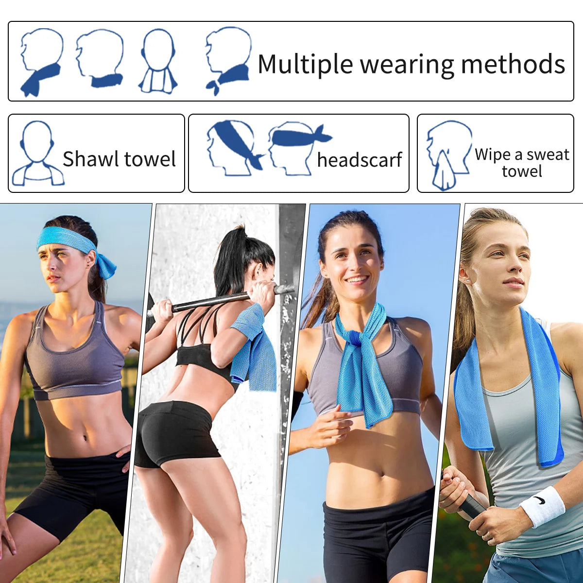 Quick-Dry Cooling Towel – Sports & Fitness Towel