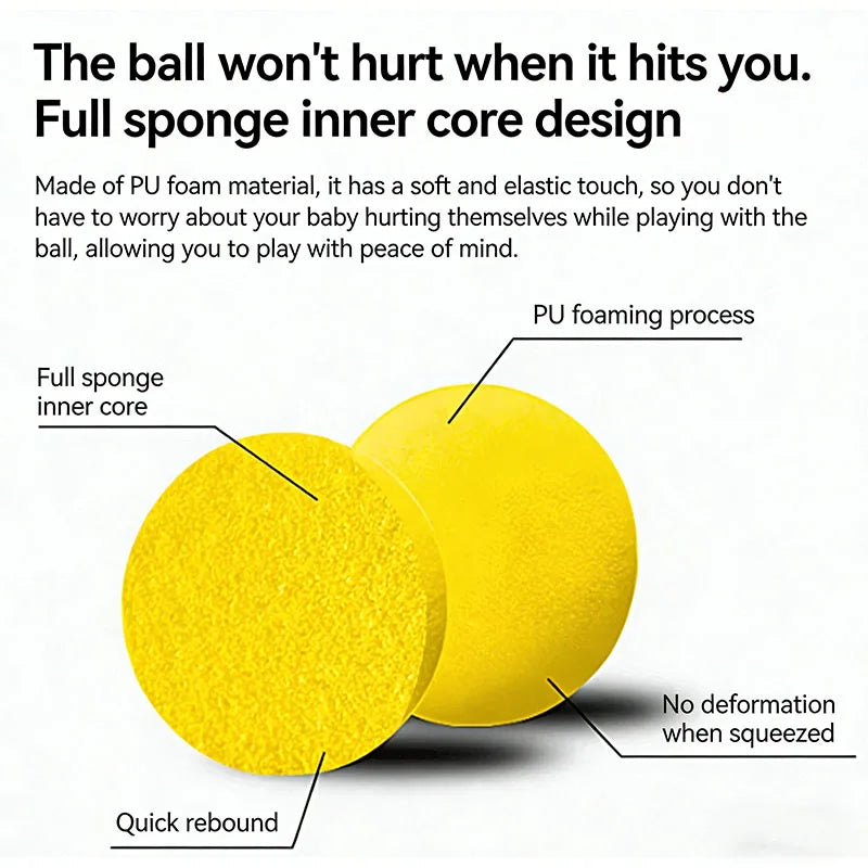 Quiet Indoor Pickleball Balls – 74mm Soft Training Balls