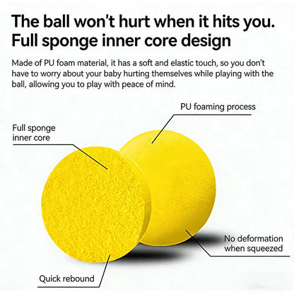 Quiet Indoor Pickleball Balls – 74mm Soft Training Balls