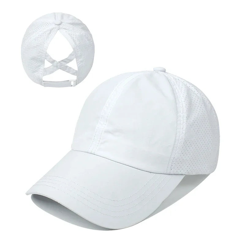 Women's Ponytail Sports Cap – Breathable Quick-Dry Hat