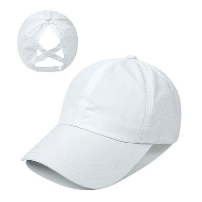 Women's Ponytail Sports Cap – Breathable Quick-Dry Hat
