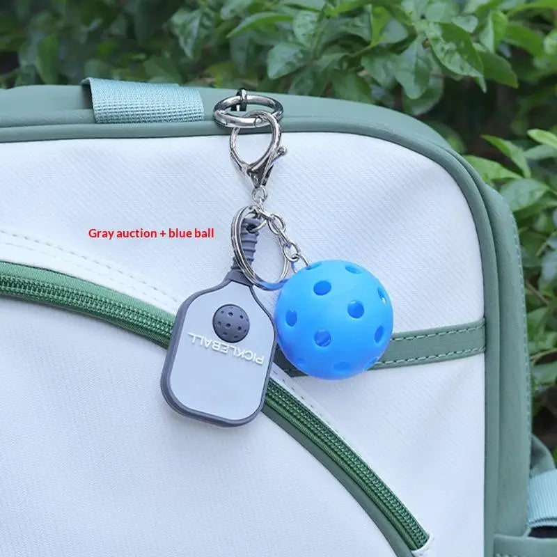 Pickleball Metal Keychain