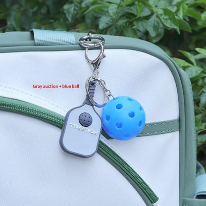Pickleball Metal Keychain