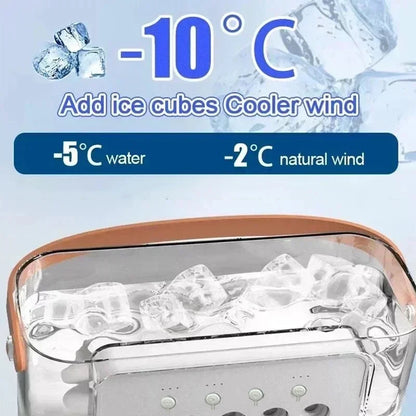 Portable Mini Air Cooler Fan with LED night light