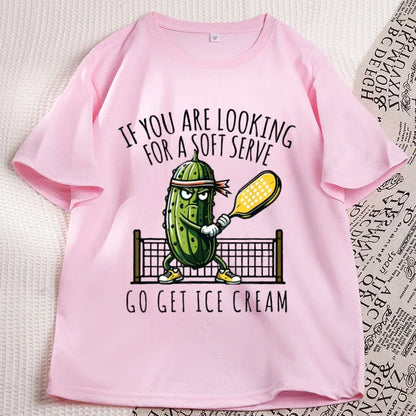 Funny Pickleball T-Shirt – Soft Serve Graphic Tee
