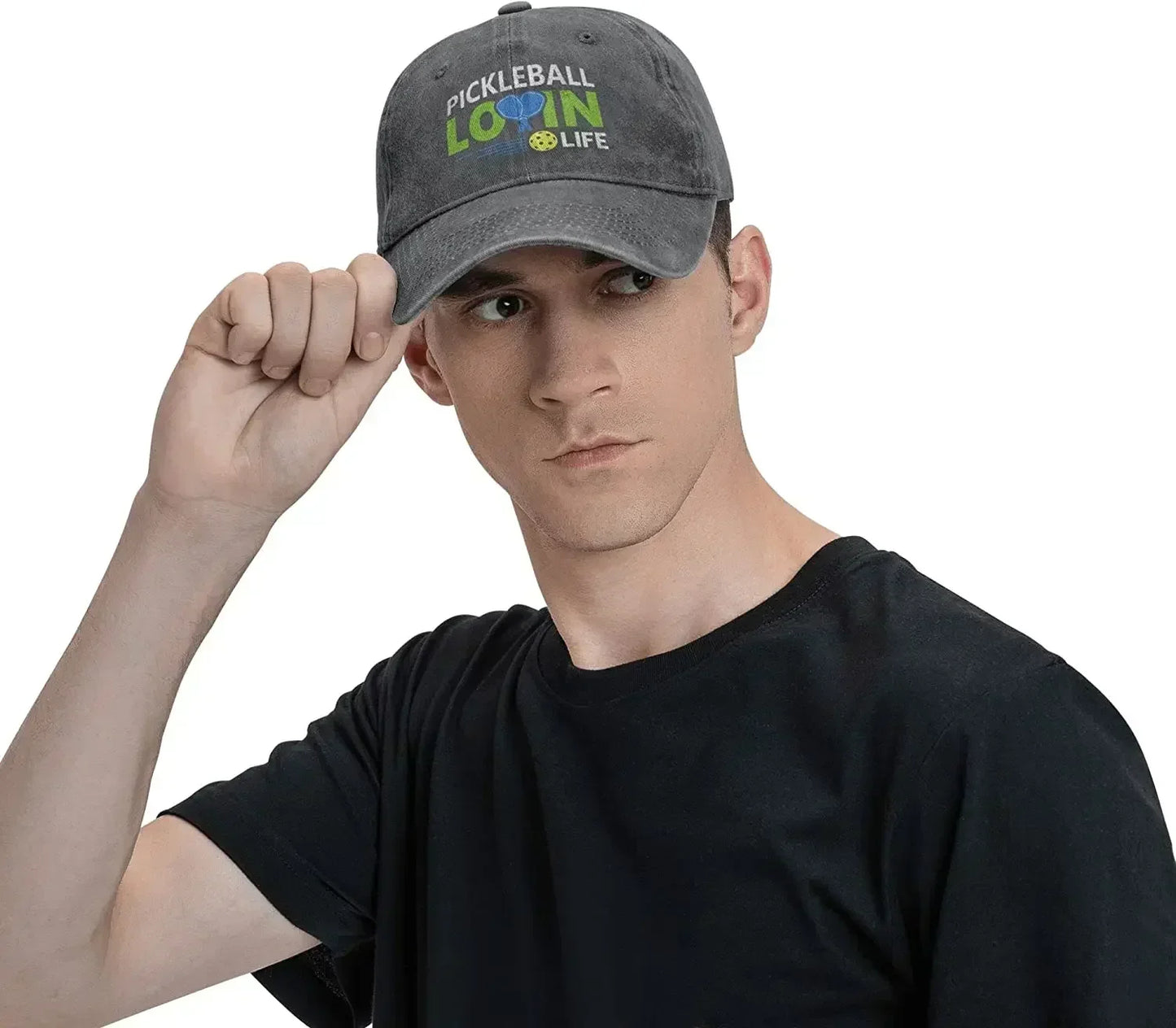 Pickleball Hat – Washed Adjustable Baseball Cap