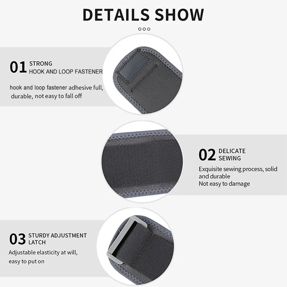 Tennis Elbow Forearm Compression Strap – Adjustable Support Band