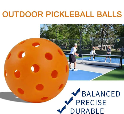 Outdoor Pickleball Balls – 40-Hole 74mm Durable Set