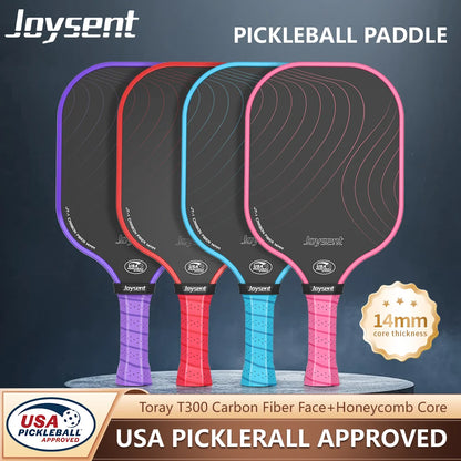 T300 Carbon Fiber Pickleball Paddle – 14mm Honeycomb Core