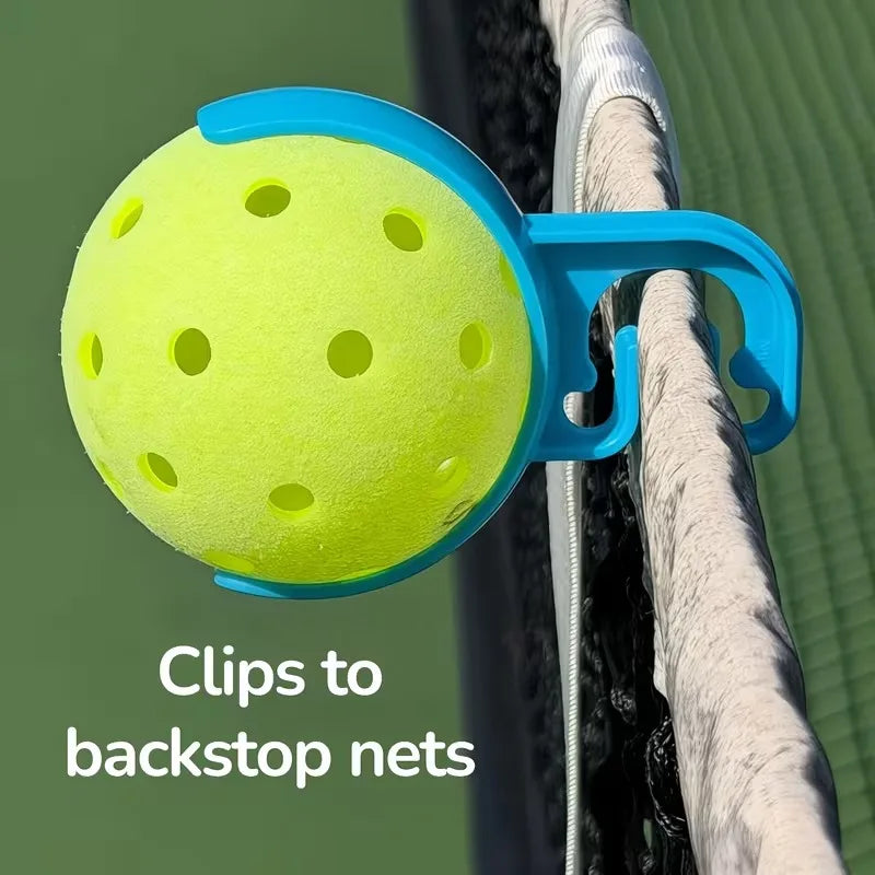 Pickleball & Tennis Fence Ball Holder – Court Clamp