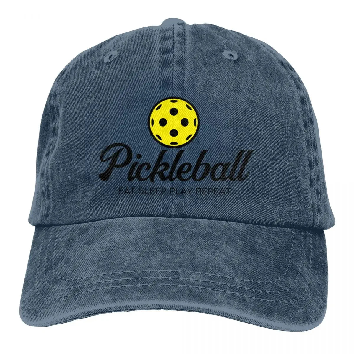 Pickleball Lover Hat – Adjustable Distressed Baseball Cap