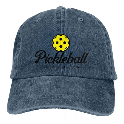 Pickleball Lover Hat – Adjustable Distressed Baseball Cap