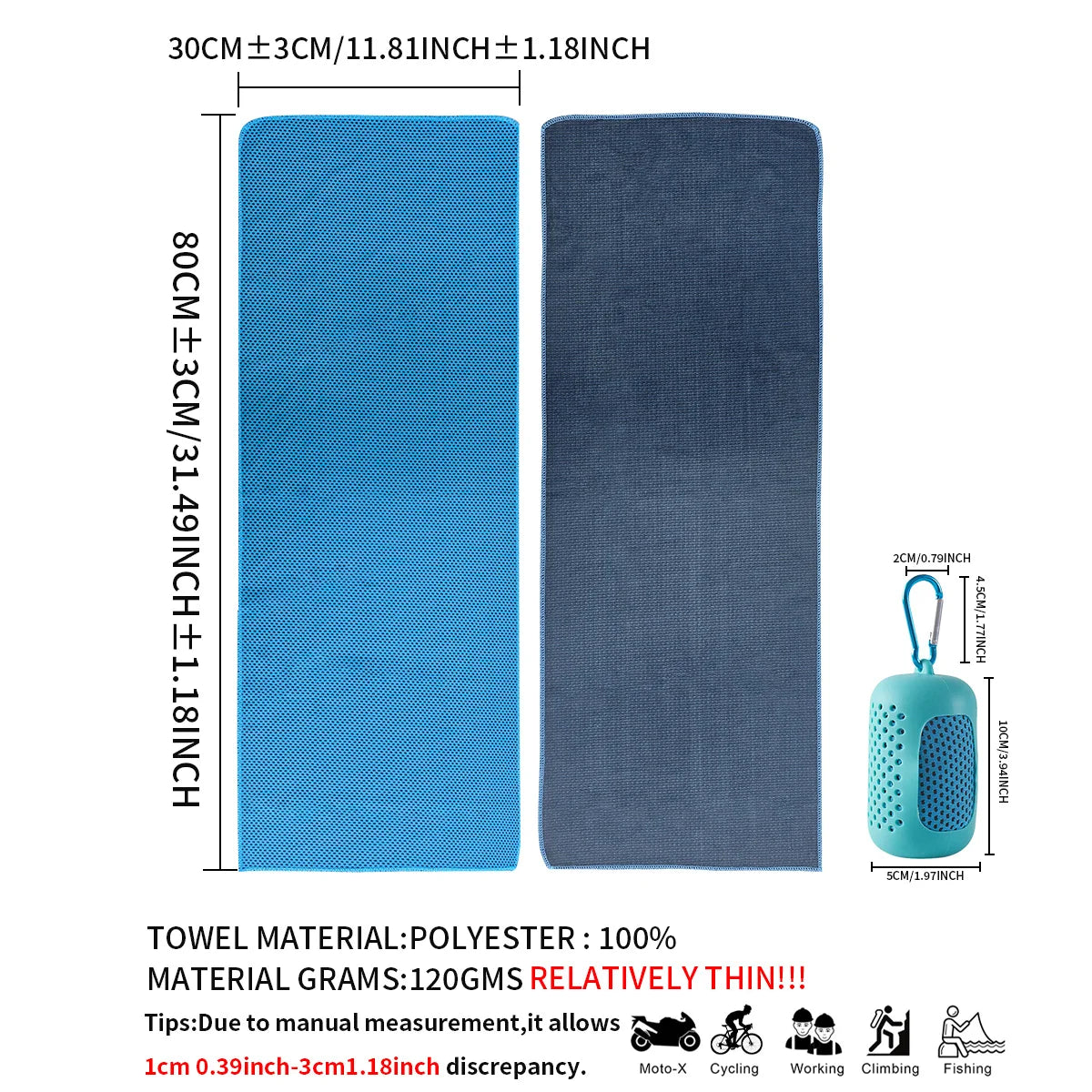 Quick-Dry Cooling Towel – Sports & Fitness Towel