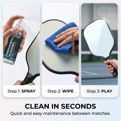 Pickleball Paddle Cleaner Spray & Microfiber Cloth Set