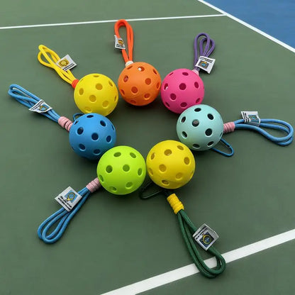 Pickleball Racket Metal Keychain