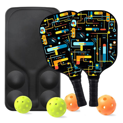 Carbon Fiber Pickleball Paddle Set – 2 Paddles & Carrying Bag