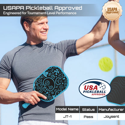T300 Carbon Fiber Pickleball Paddle – 14mm Honeycomb Core
