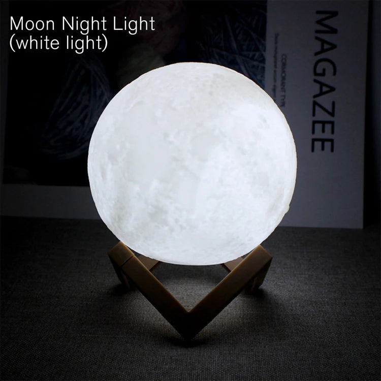 Moon Lamp LED Night Light With Stand