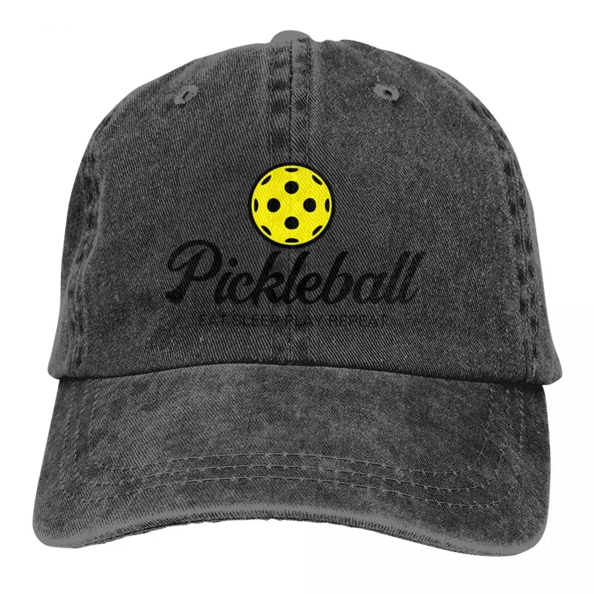 Pickleball Lover Hat – Adjustable Distressed Baseball Cap