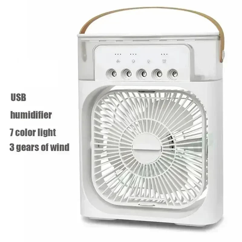 Portable Mini Air Cooler Fan with LED night light
