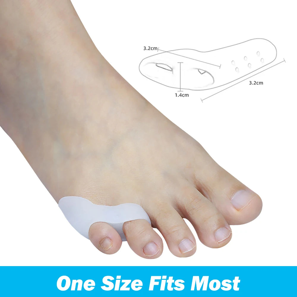 Pexmen 2/4Pcs Gel Pinky Toe Separator